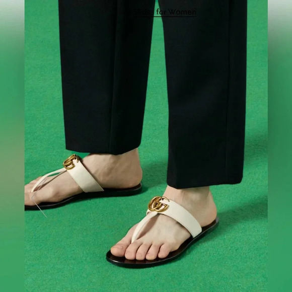 Gucci Shoes - Gucci  GG Marmont Thong Sandal